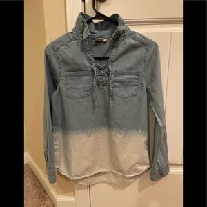 Mudd junior long sleeve blouse